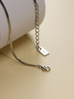 Load image into Gallery viewer, •Silver Minimalist Snake Chain Anklet •
