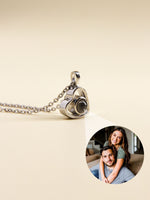 Load image into Gallery viewer, • Heart Photo Projection Necklace | Memorial Photo Necklace | Photo Pendant •
