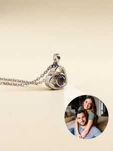 • Heart Photo Projection Necklace | Memorial Photo Necklace | Photo Pendant •