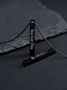 • Spotify Music Engraved Pendant | Meaningful Special Necklace | Soundwave Pendant | Bar Pendant •