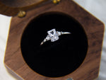 Load image into Gallery viewer, • Princess Emerald Diamond Ring | Moissanite Diamond Ring | Elegant Engagement Ring •
