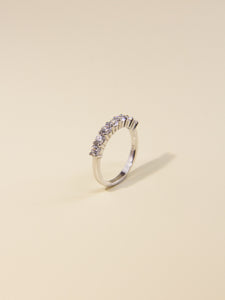 • Minimalist Diamond Eternity Ring | Moissanite Diamond Jewelry | White Diamond Ring •