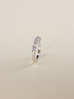 Load image into Gallery viewer, • Minimalist Diamond Eternity Ring | Moissanite Diamond Jewelry | White Diamond Ring •
