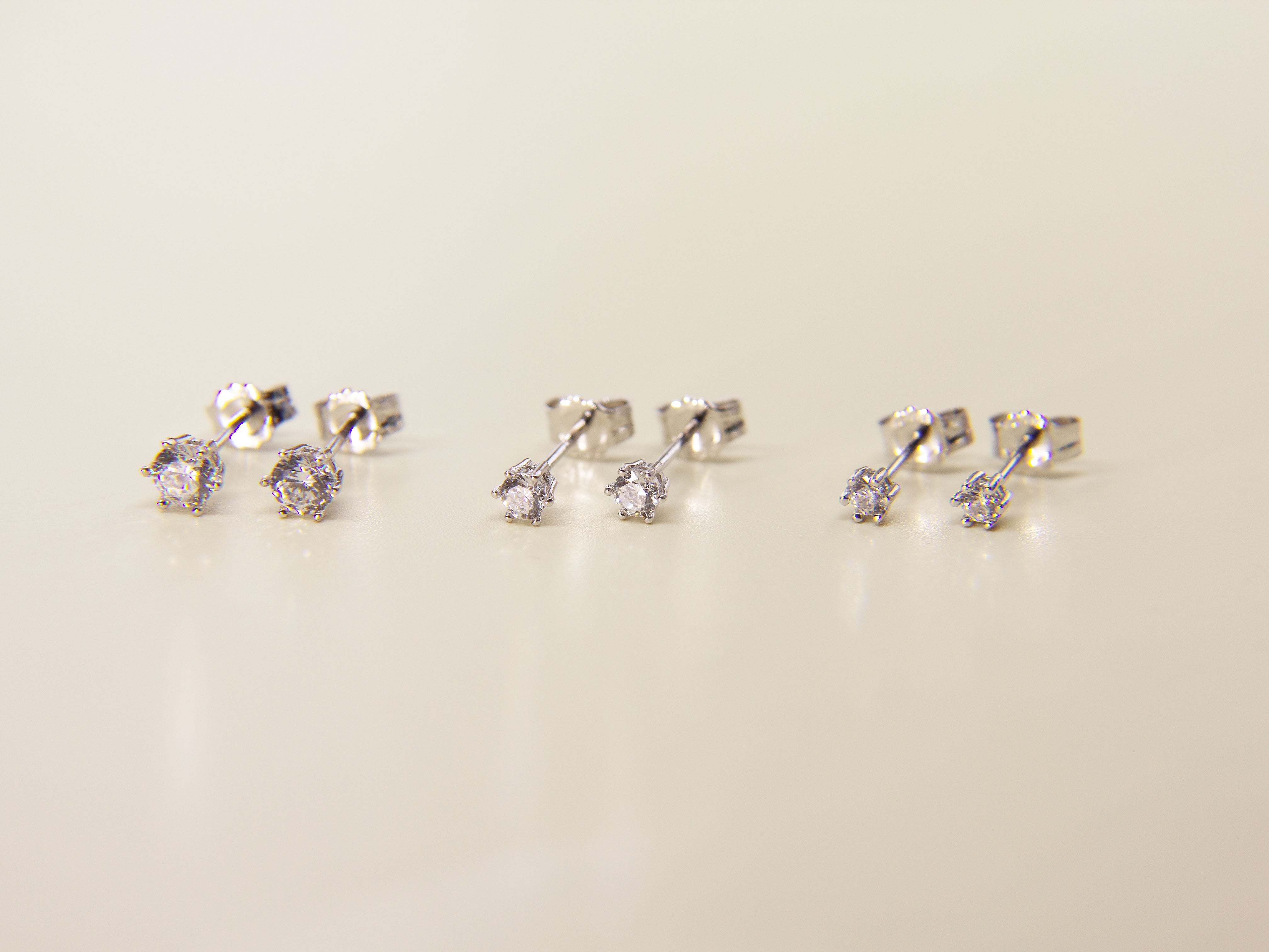 • Moissanite Stud Earrings | Gemstone Hoop Earring | Gold Gemstone Earrings •