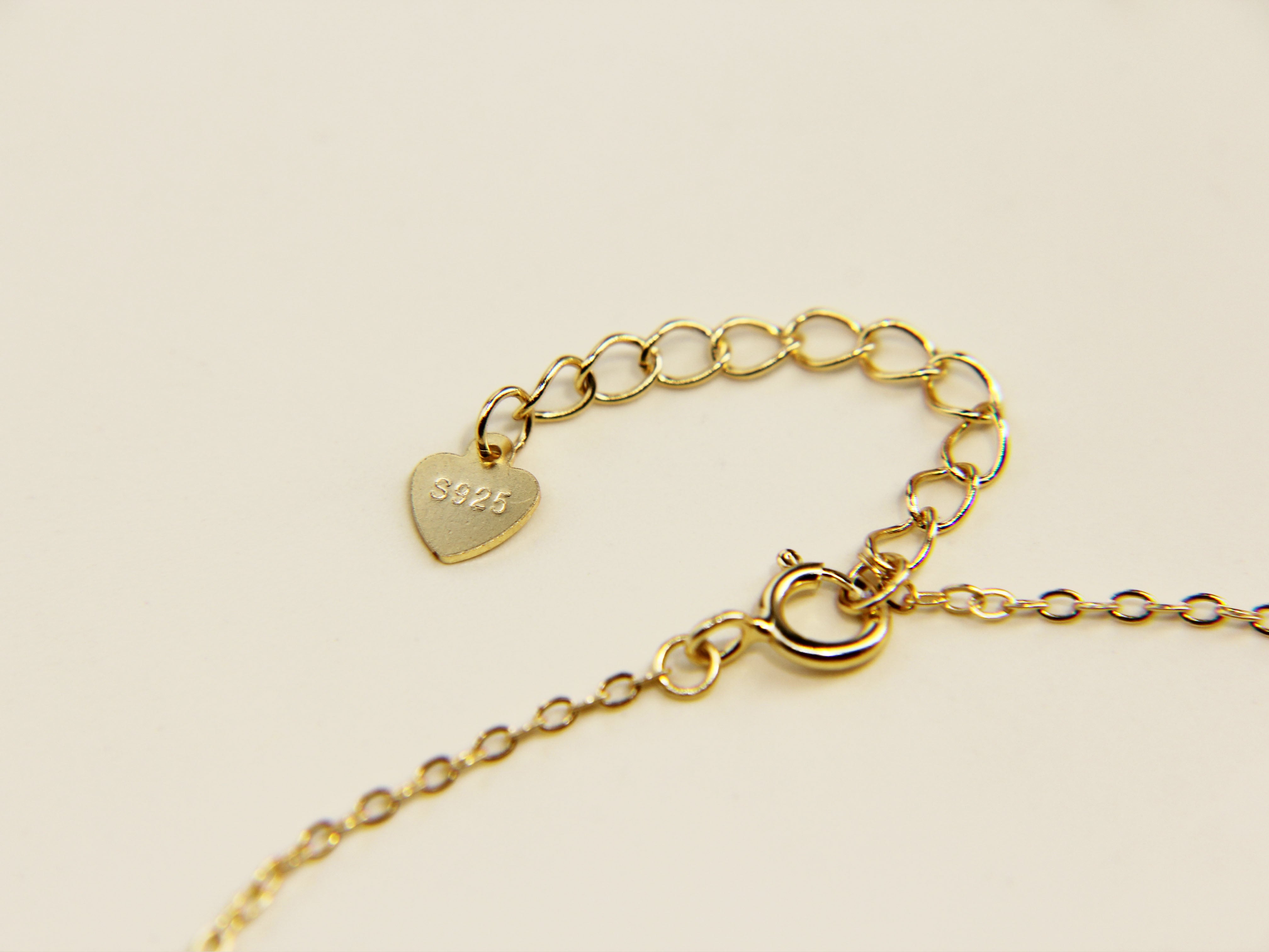 • Diamond Solitaire Bracelet Swarovski Style Chain Gold Dainty Bracelet •