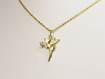 Load image into Gallery viewer, • Fairy Necklace Neverland Tinkerbell Necklace Fairytale Diamond Jewelry •
