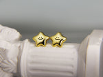 Load image into Gallery viewer, • Smiling Star Ear Studs Earrings Smiley Face Jewellery Sterling Silver Jewelry •
