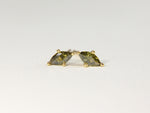 Load image into Gallery viewer, • Olive Marquise Earrings Vintage Style Ear Studs Gold Tiny Diamond Earring •
