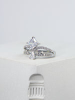 Load image into Gallery viewer, • Princess Diamond Ring | Coronation Diamond Ring | Pear Diamond Ring •
