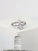 Load image into Gallery viewer, • Princess Diamond Ring | Coronation Diamond Ring | Pear Diamond Ring •
