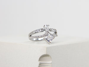 • Princess Diamond Ring | Coronation Diamond Ring | Pear Diamond Ring •