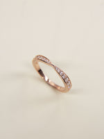 Load image into Gallery viewer, • Minimalist Diamond Ring | Moissanite Diamond Ring | Rose Gold Engagement Ring •
