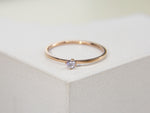 Load image into Gallery viewer, • Minimalist Tiny Diamond Ring | Tiny Jewelry | Dainty Diamond Ring •
