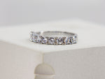 Load image into Gallery viewer, • Minimalist Diamond Eternity Ring | Moissanite Diamond Jewelry | White Diamond Ring •
