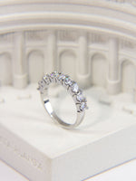 Load image into Gallery viewer, • Minimalist Diamond Eternity Ring | Moissanite Diamond Jewelry | White Diamond Ring •
