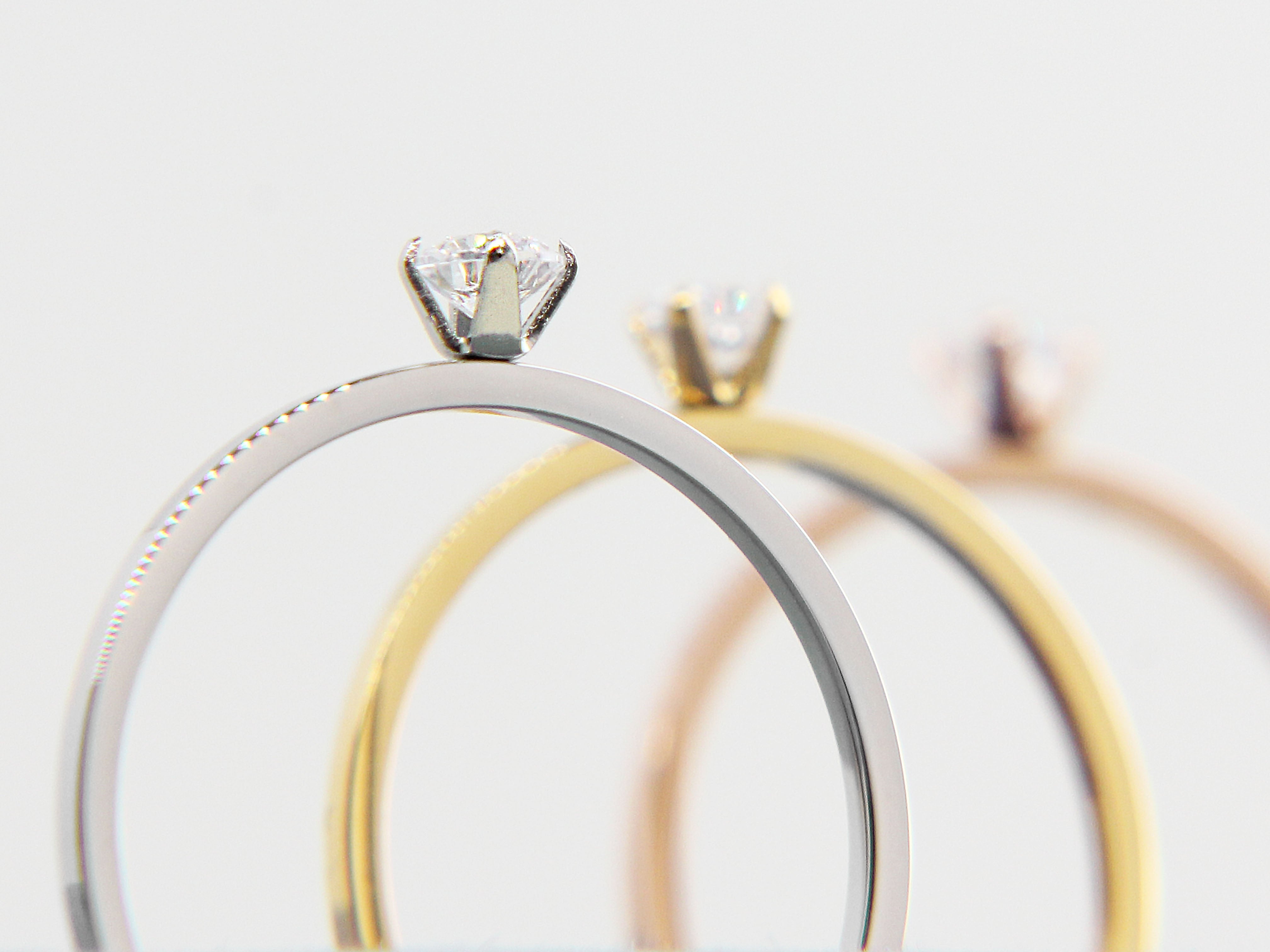 • Minimalist Tiny Diamond Ring | Tiny Jewelry | Dainty Diamond Ring •