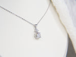 Load image into Gallery viewer, • 1ct Solitaire Moissanite Diamond Pendant Necklace •
