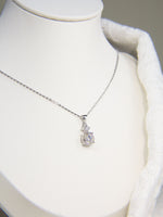 Load image into Gallery viewer, • 1ct Solitaire Moissanite Diamond Pendant Necklace •
