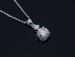 Load image into Gallery viewer, • 1ct Solitaire Moissanite Diamond Pendant Necklace •
