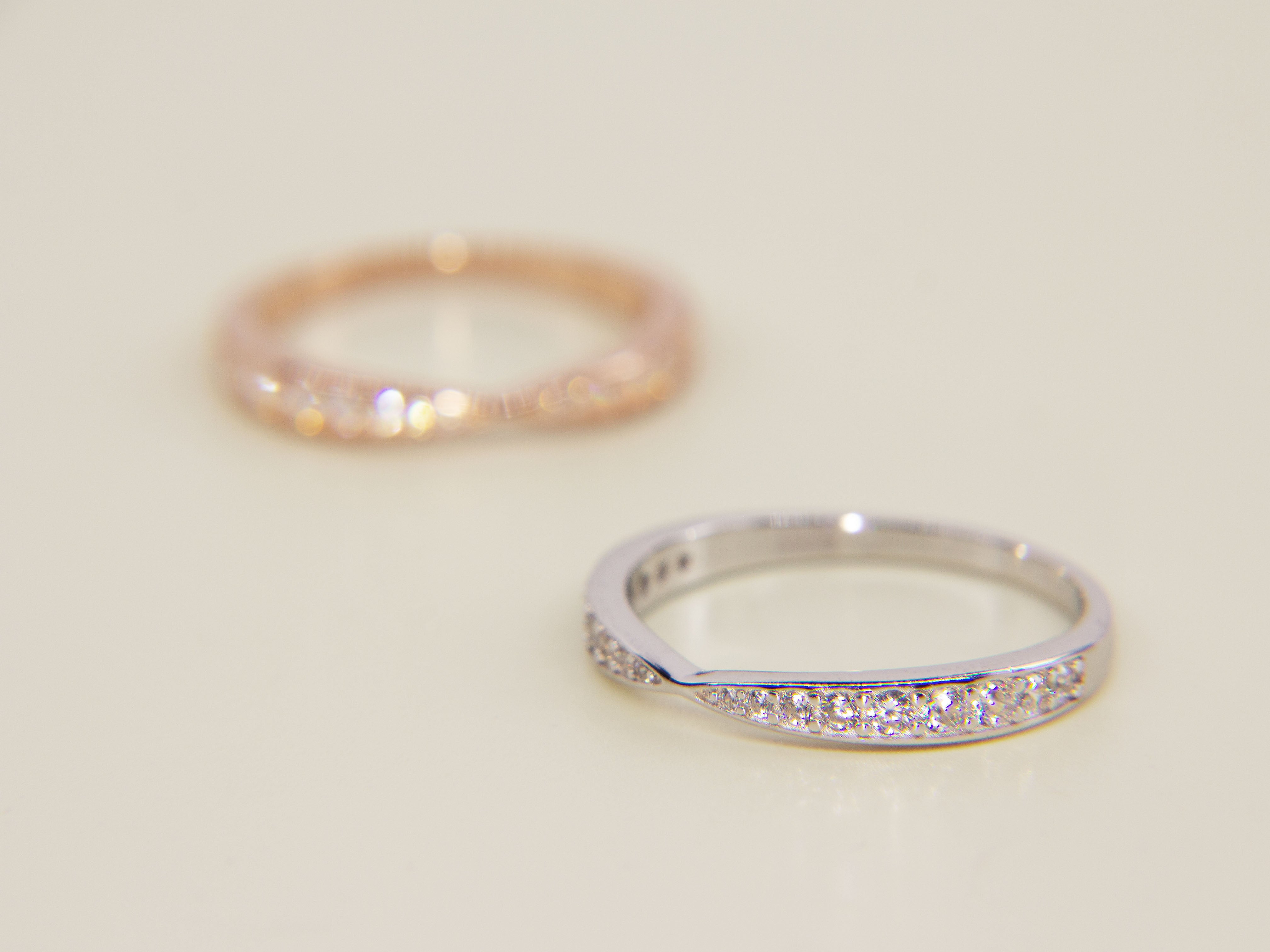 • Minimalist Diamond Ring | Moissanite Diamond Ring | Rose Gold Engagement Ring •