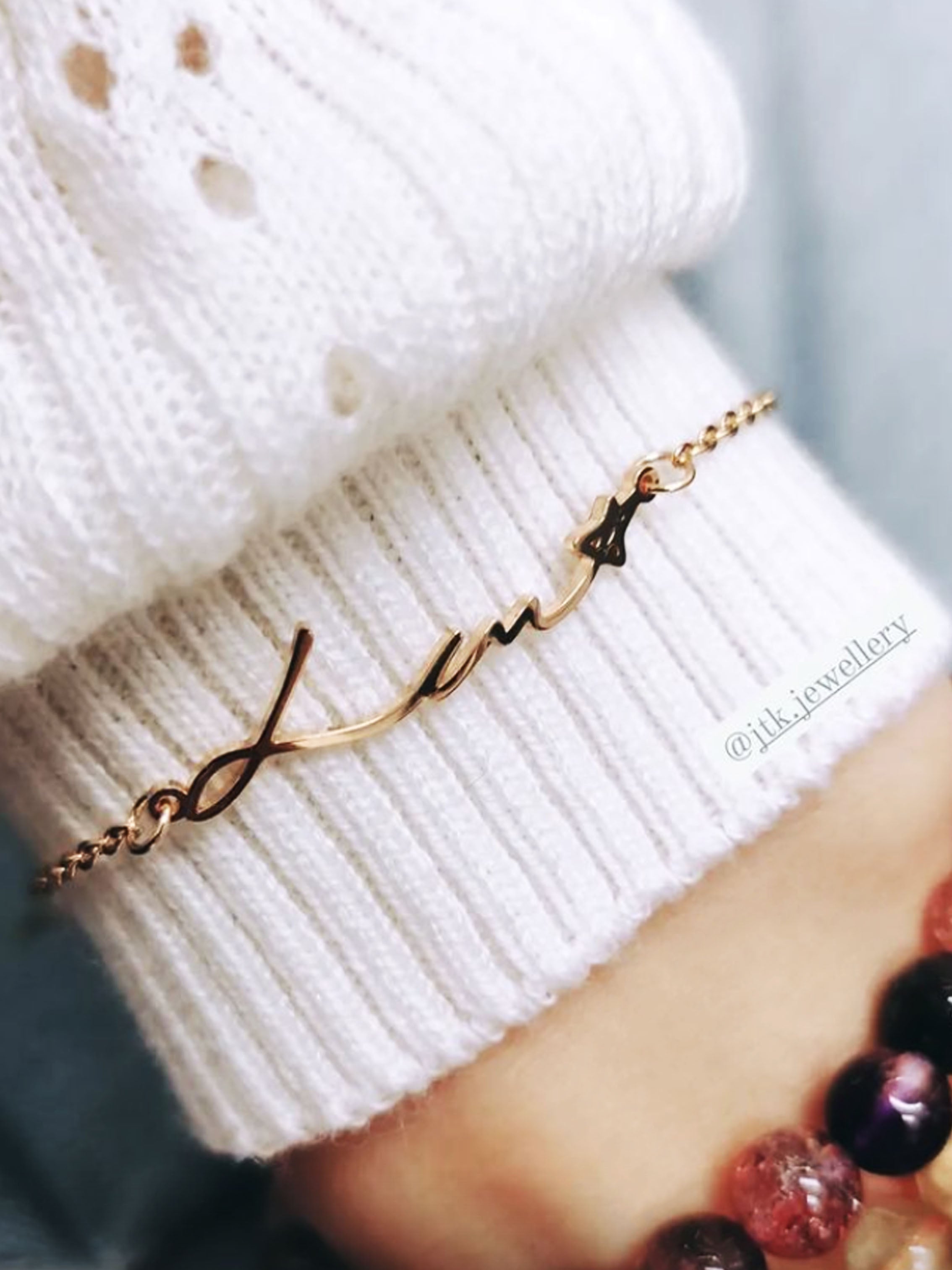 • Custom Actual Handwriting Bracelet •