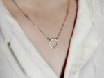 Load image into Gallery viewer, • Circle Paving CZ Diamond Necklace •
