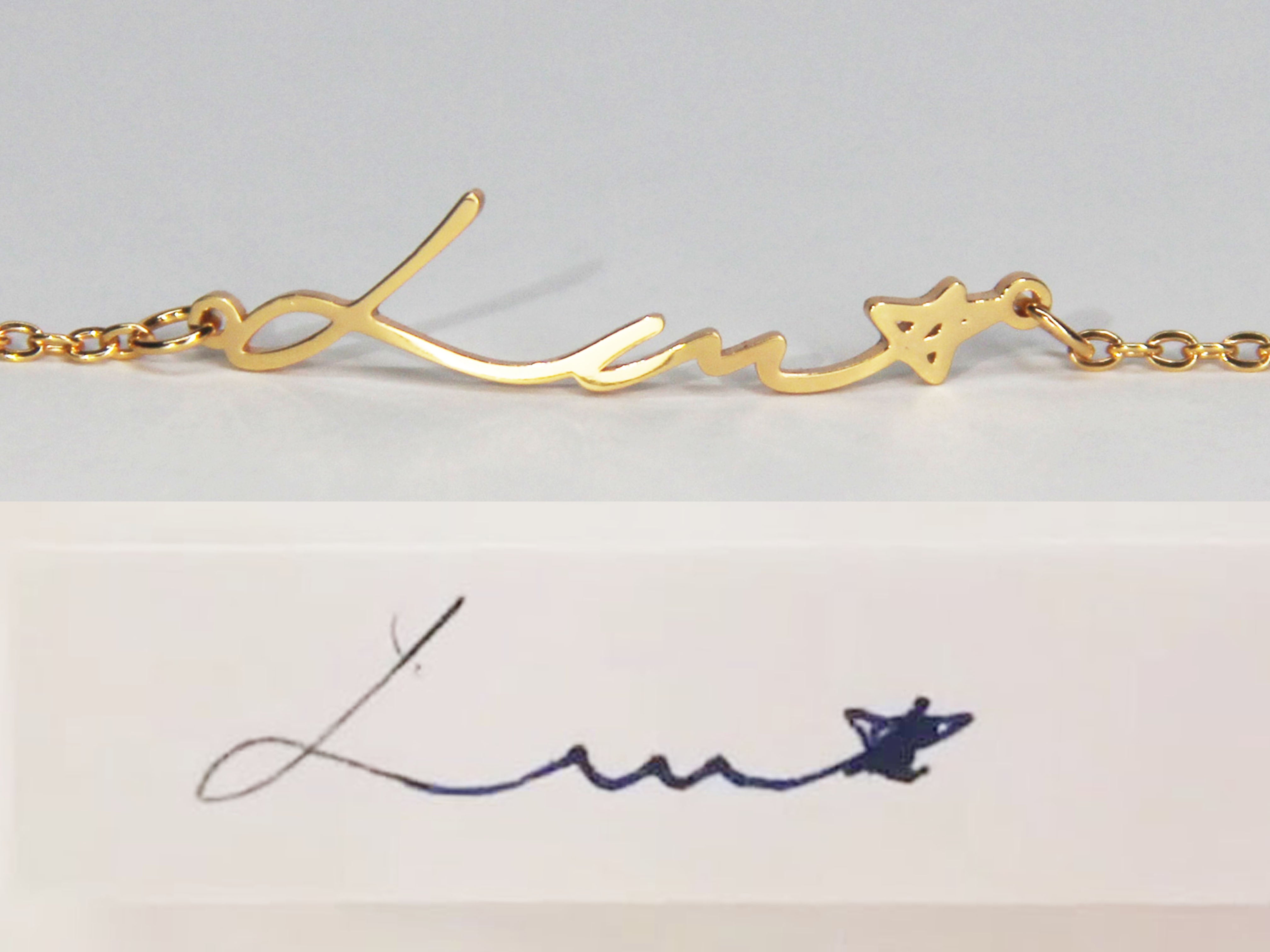 • Custom Actual Handwriting Bracelet •