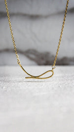 Load image into Gallery viewer, • Minimalist Simple Line Design Gold Necklace •
