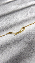 Load image into Gallery viewer, • Minimalist Simple Line Design Gold Necklace •
