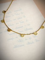 Load image into Gallery viewer, • Little Hoop Letter Necklace •
