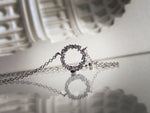 Load image into Gallery viewer, • Irregular Circle Paving CZ Diamond Necklace •
