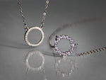 Load image into Gallery viewer, • Irregular Circle Paving CZ Diamond Necklace •
