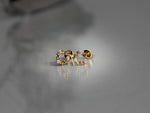 Load image into Gallery viewer, • Gold Wreath CZ Diamond Earrings •
