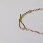 Load and play video in Gallery viewer, • Minimalist Simple Line Design Gold Necklace •
